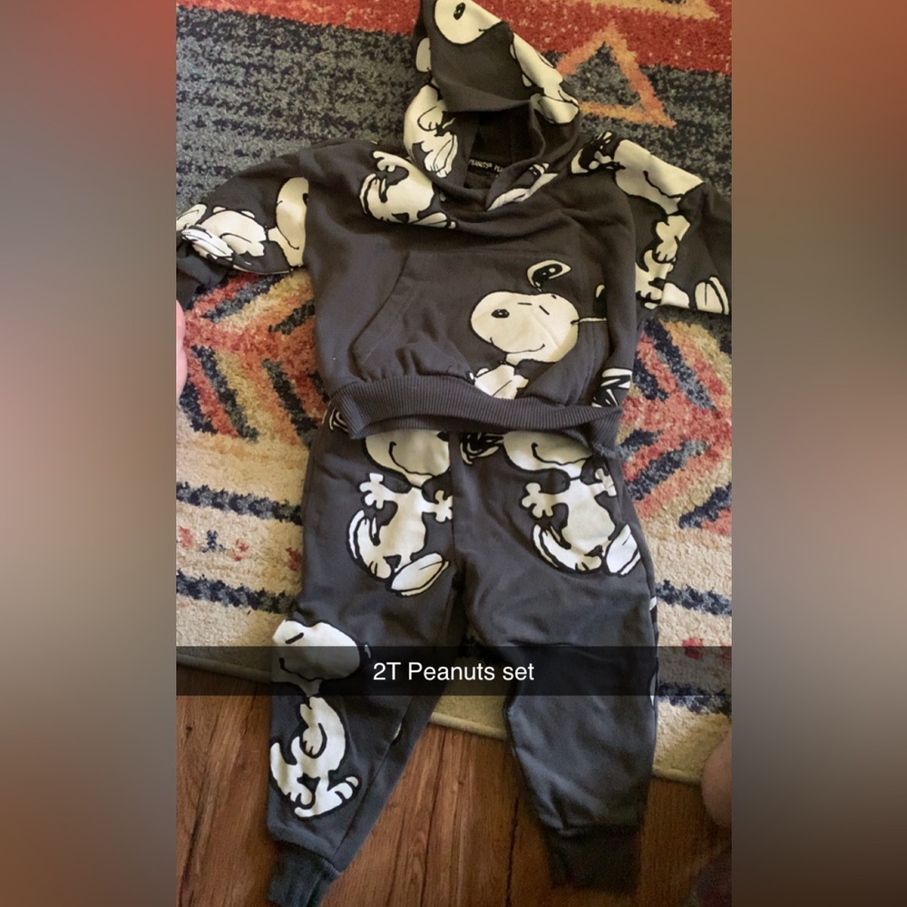 Snoopy Graphic Hoodie and Joggers Set